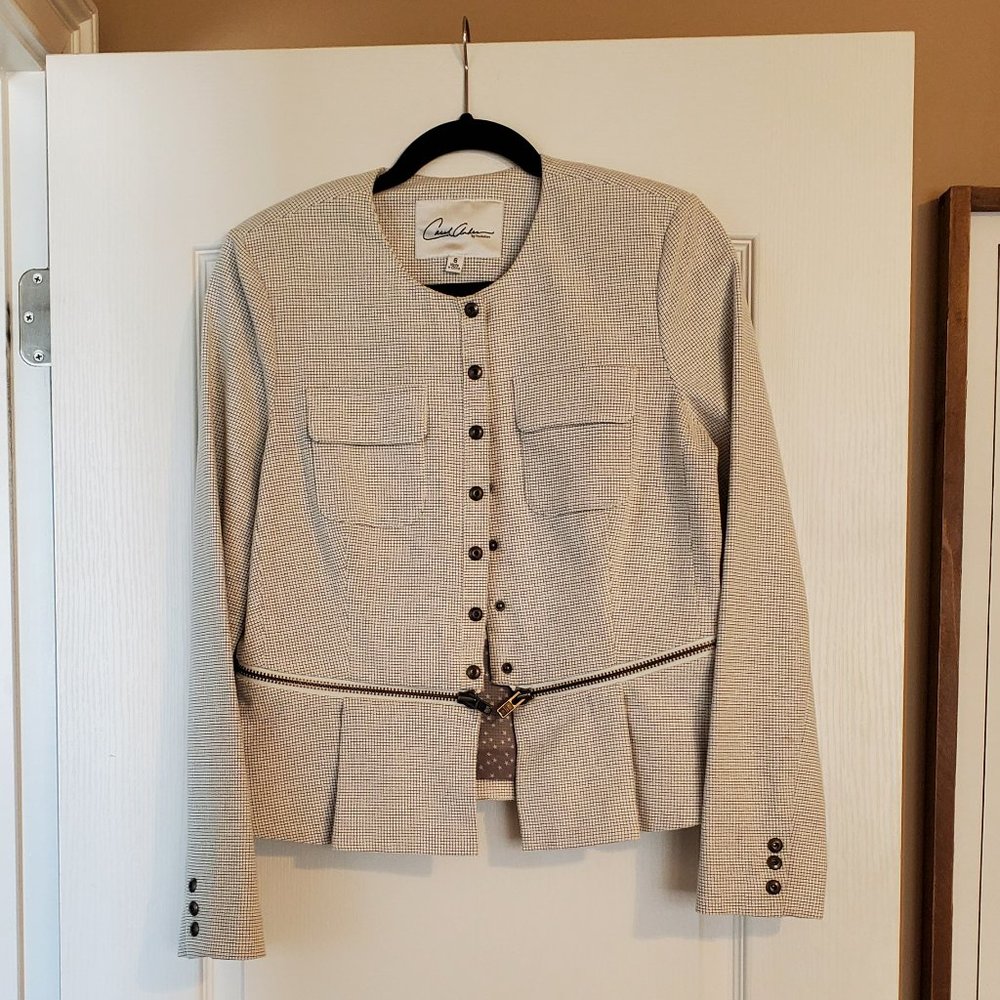 CAbi VINTAGE Carol Anderson Zip Line Blazer Style #205